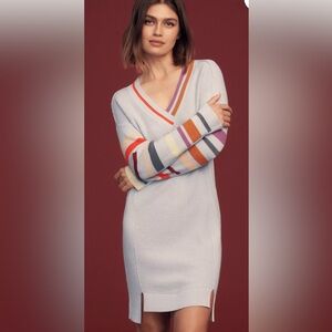Daily Practice by Anthropologie Stripe sleeve 
Sweater dress size M